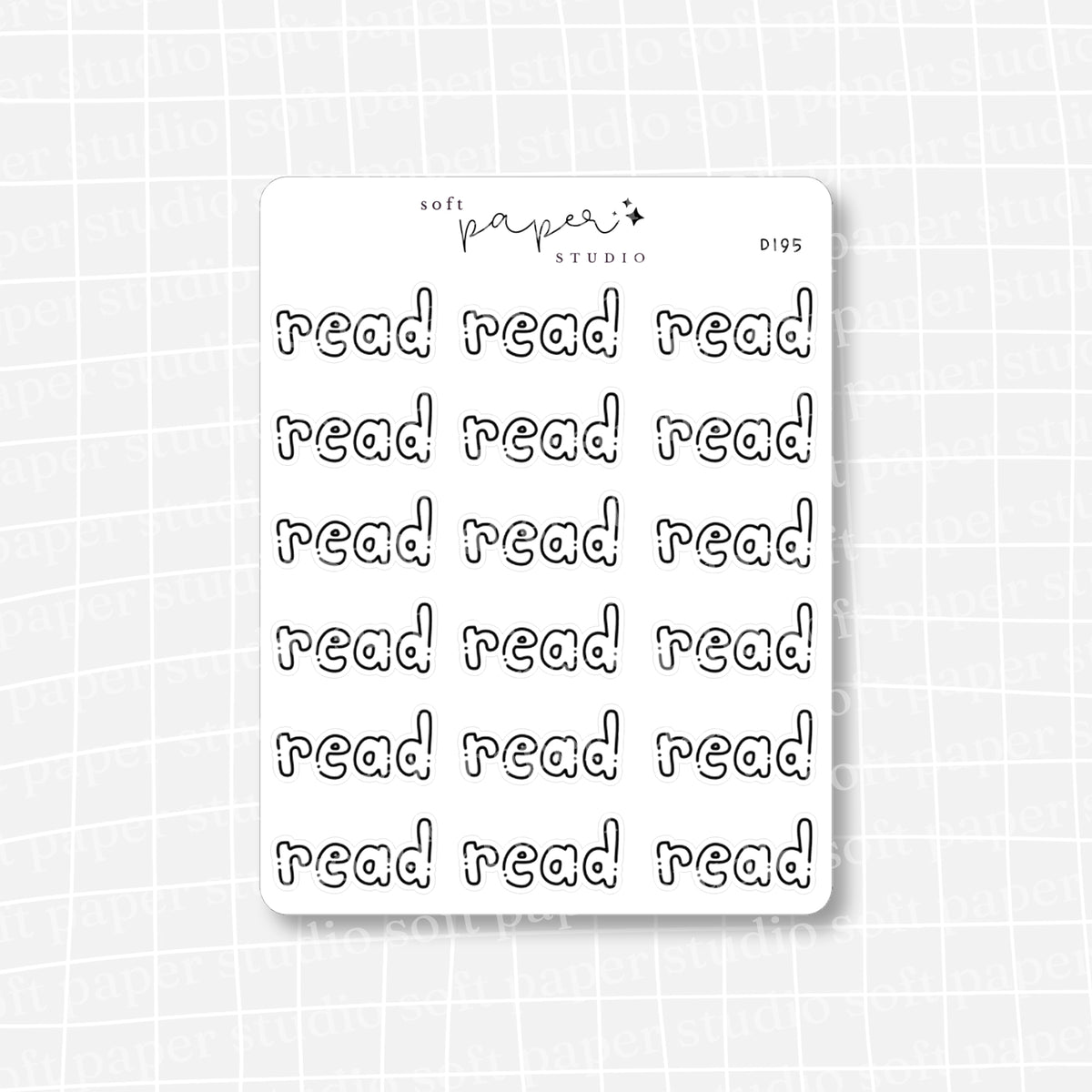 Read Handwritten Bujo Block Bubble Letters Stickers