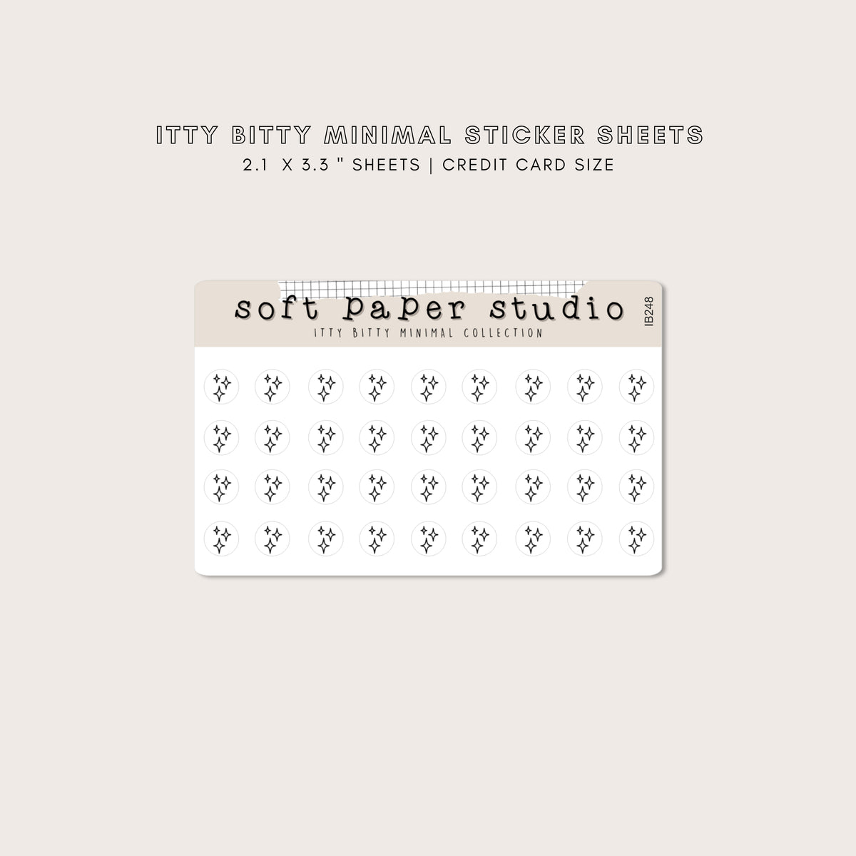 ITTY BITTY Sparkle Stickers