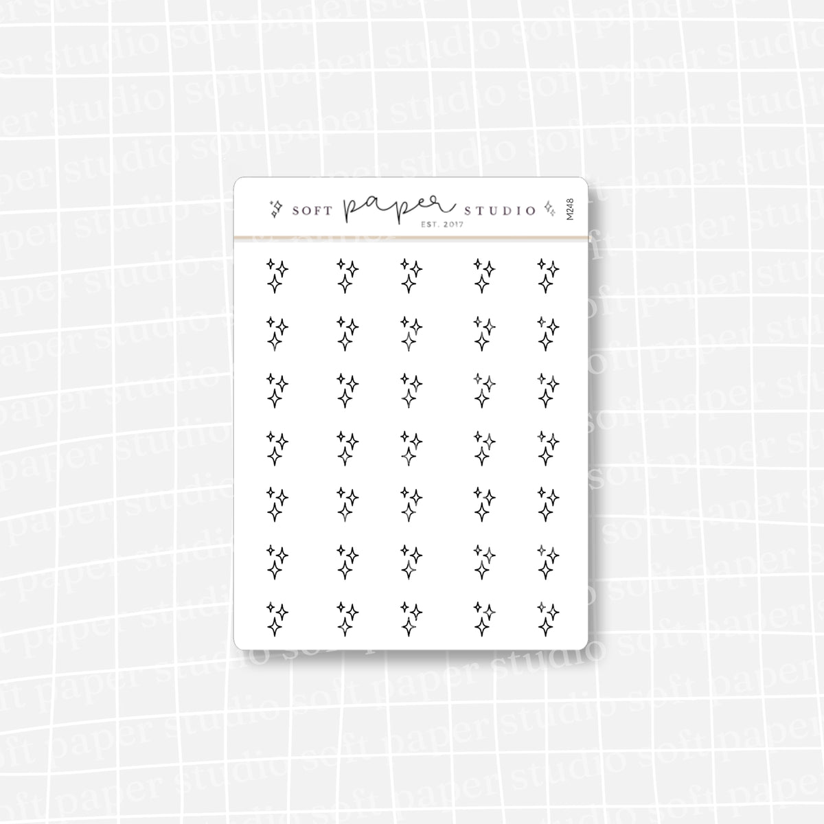 Minimalistic Mini Sparkle Stickers
