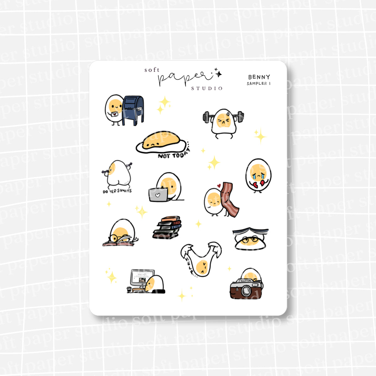 Benny the Egg Favorites Sampler Stickers