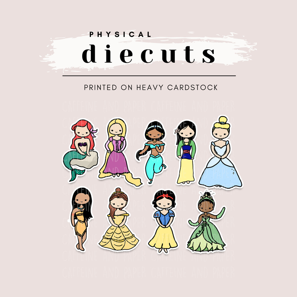 Diecuts - Disney Princesses (10 Options Available)