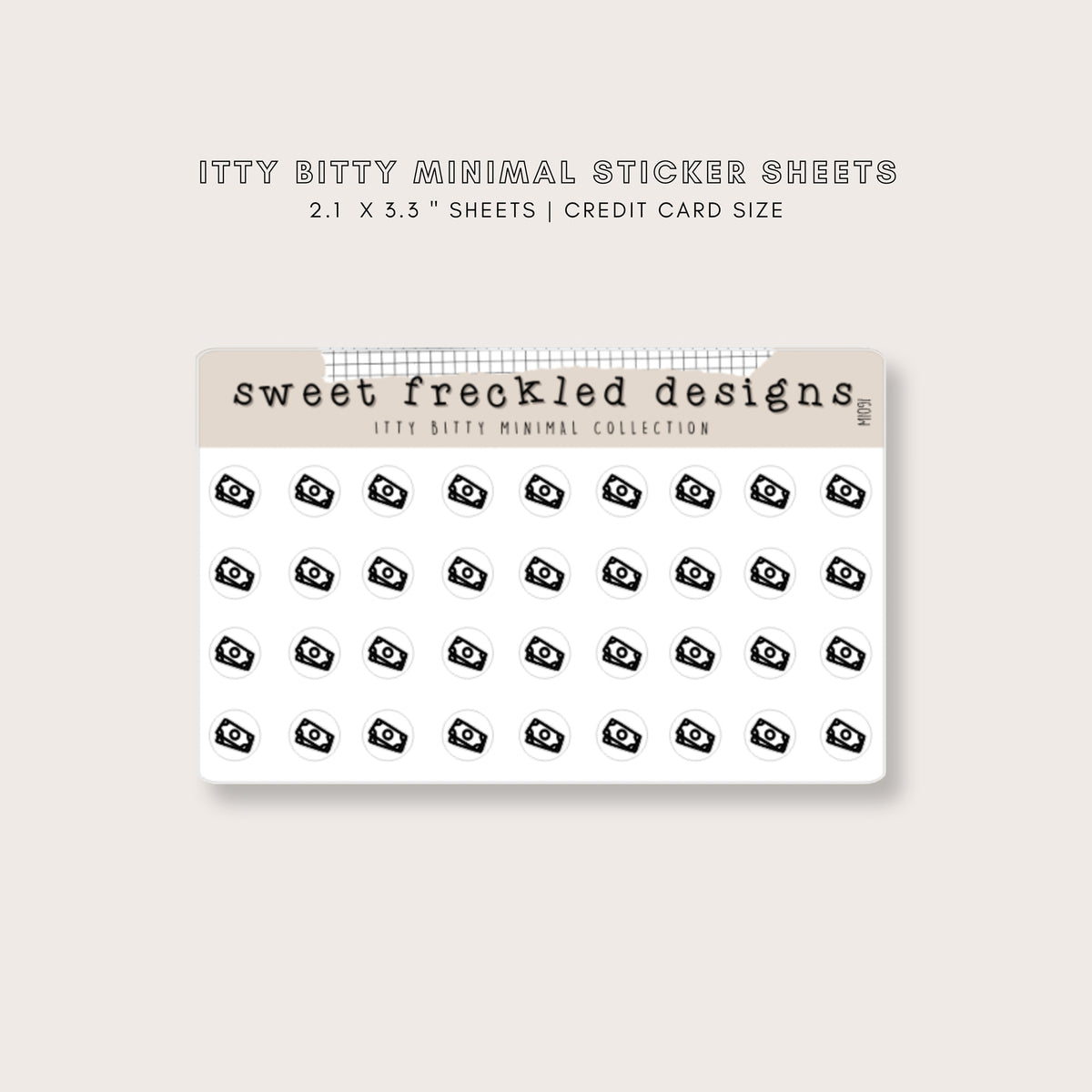 ITTY BITTY Cash Money Payday Stickers