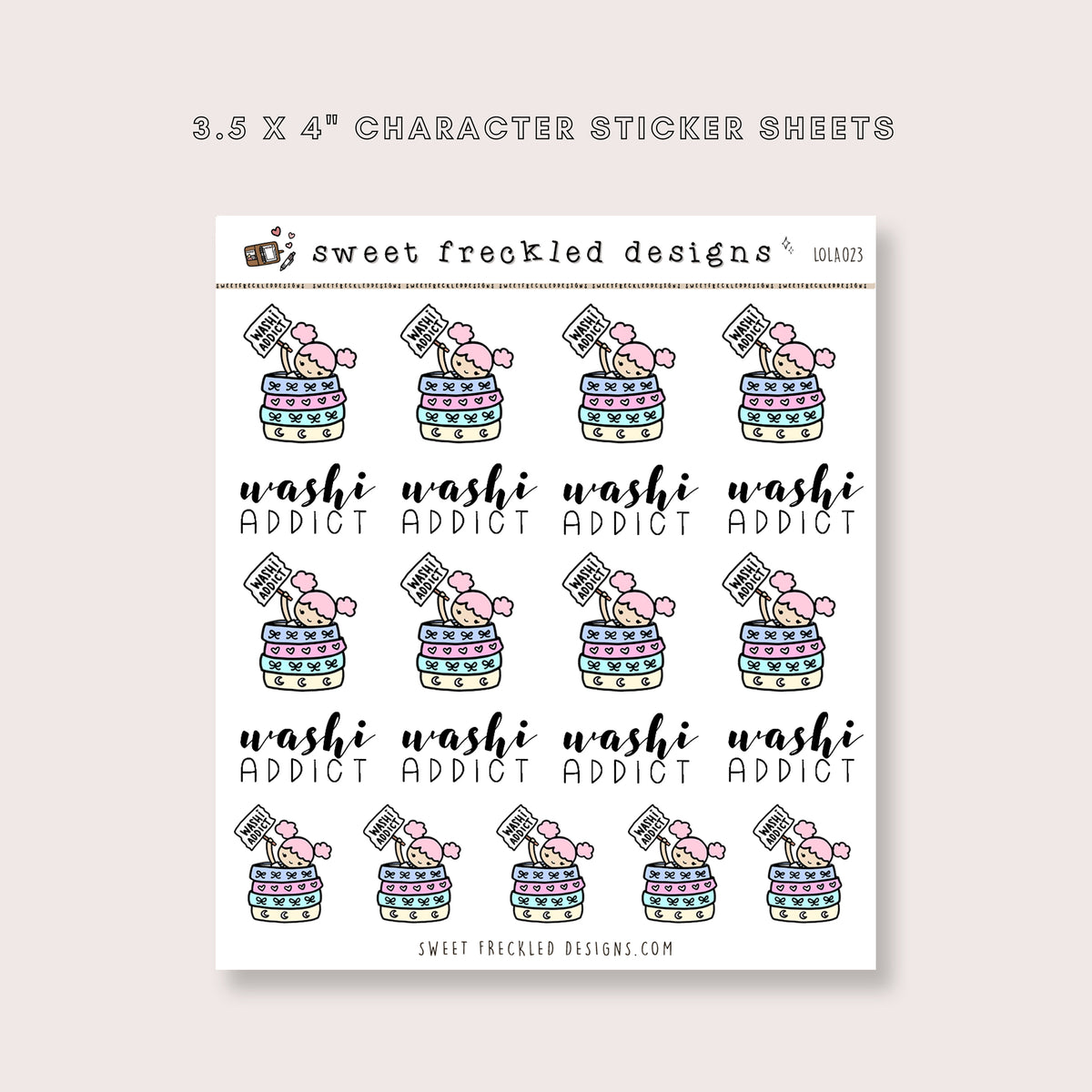 Lola Washi Addict Stickers