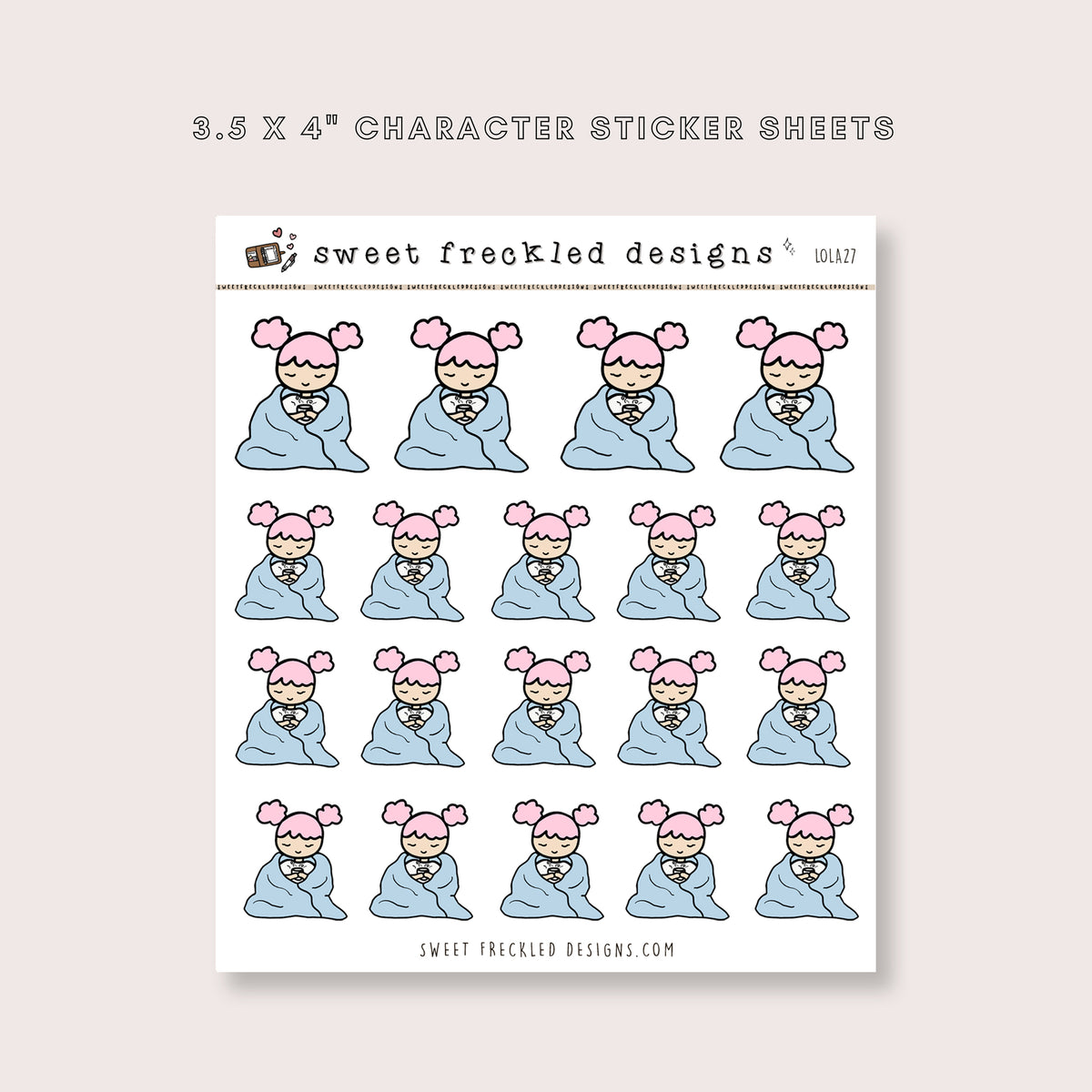 Lola Cozy Blanket Stickers