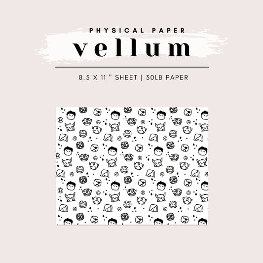Vellum - Superhero Bubble Faces (2 Colors Available)
