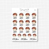 Amanita the Mushroom "I Choose Violence" Stickers