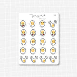 Benny The Egg Sad Frustrated Stickers