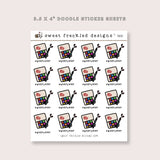 Watercolor Paint Palette Stickers