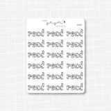 Read Handwritten Bujo Block Bubble Letters Stickers