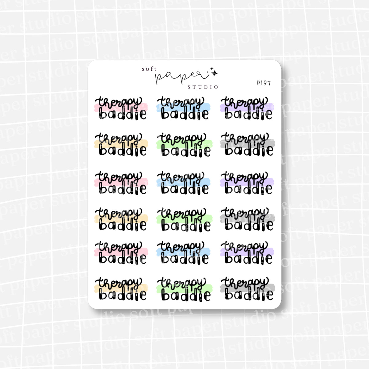 Therapy Baddie Stickers