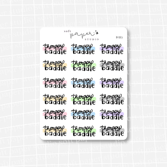 Therapy Baddie Stickers