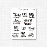 Women's Rights Feminist Stickers