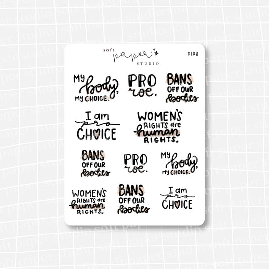 Women's Rights Feminist Stickers