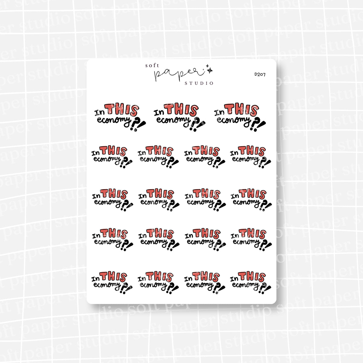 In THIS Economy?! Stickers