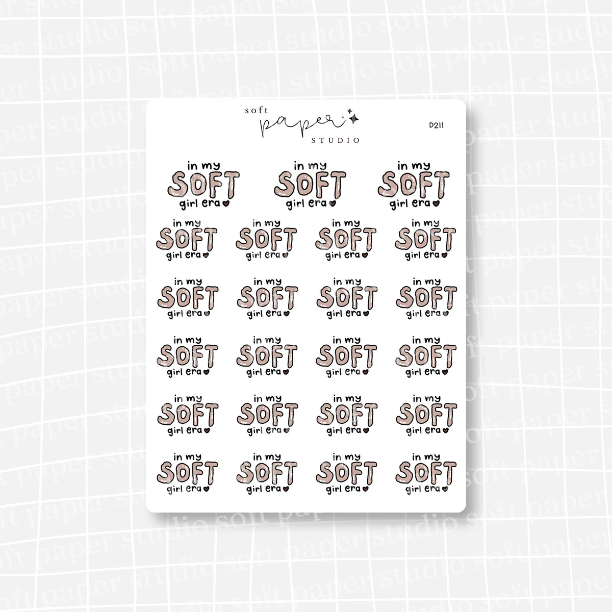In My Soft Girl Era Stickers