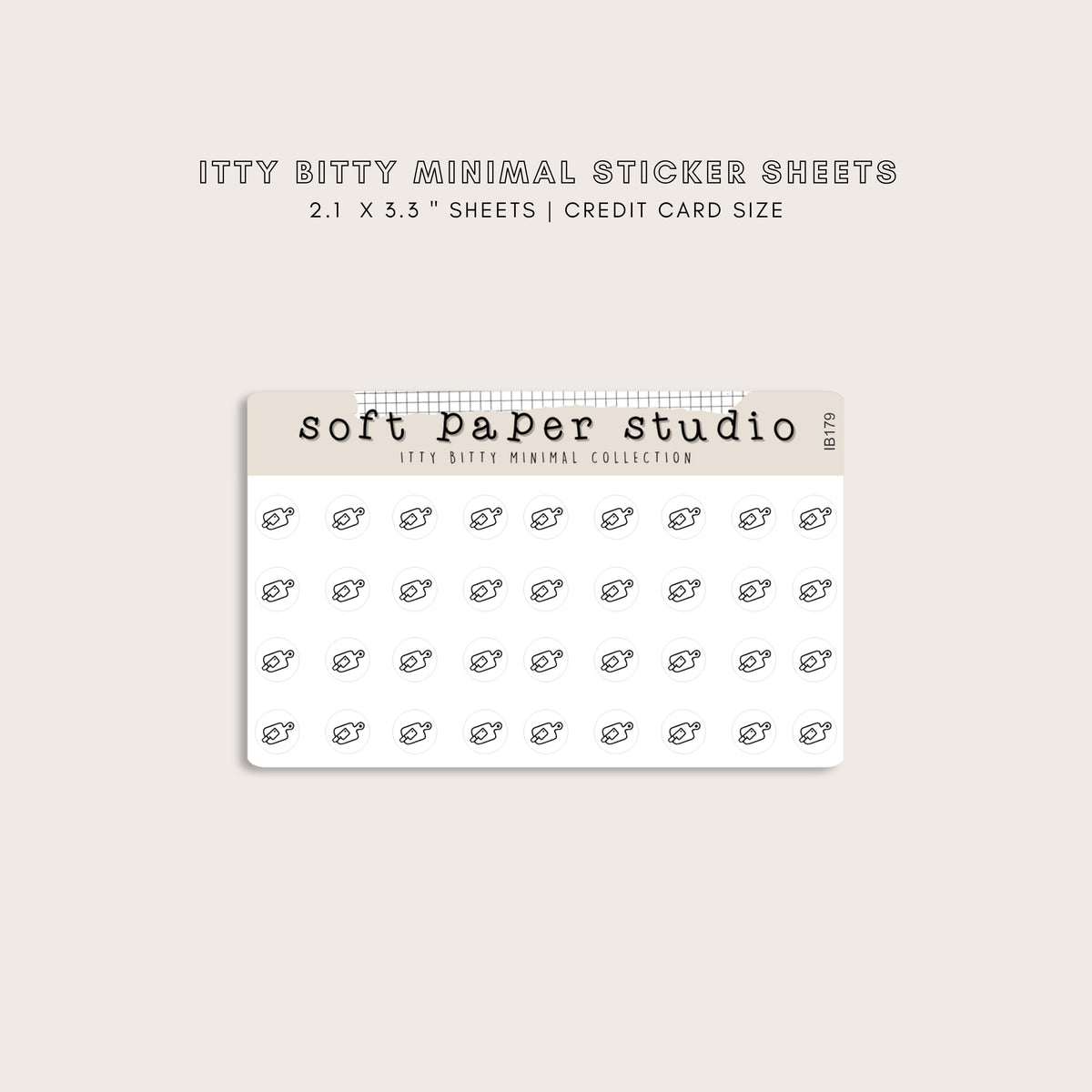 ITTY BITTY Cooking Cutting Board Stickers