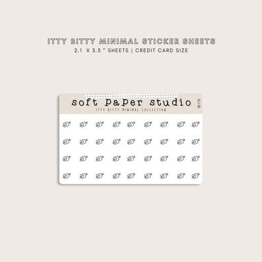 ITTY BITTY Cooking Cutting Board Stickers