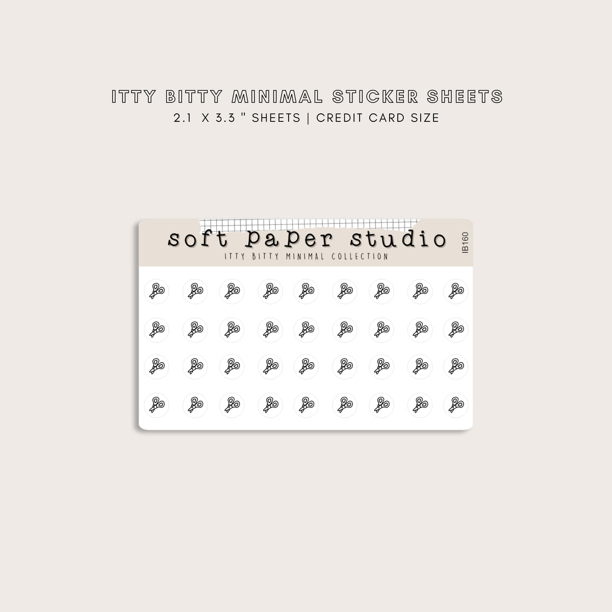 ITTY BITTY Scissor Haircut Stickers
