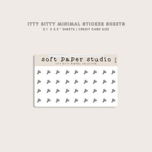 ITTY BITTY Scissor Haircut Stickers