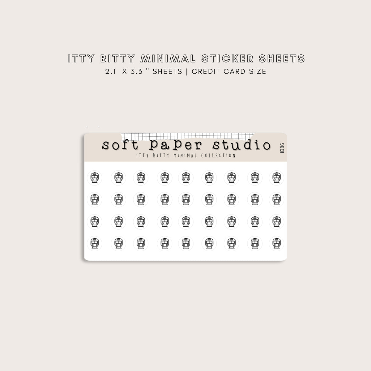 ITTY BITTY Subway Train Stickers