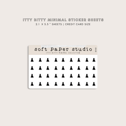 ITTY BITTY Yoga Stickers