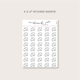 Minimalistic Mini Speech Conversation Bubble Stickers
