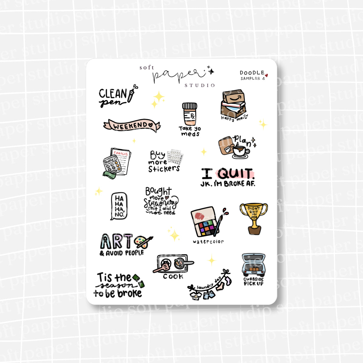 Doodle Favorites Sampler Stickers