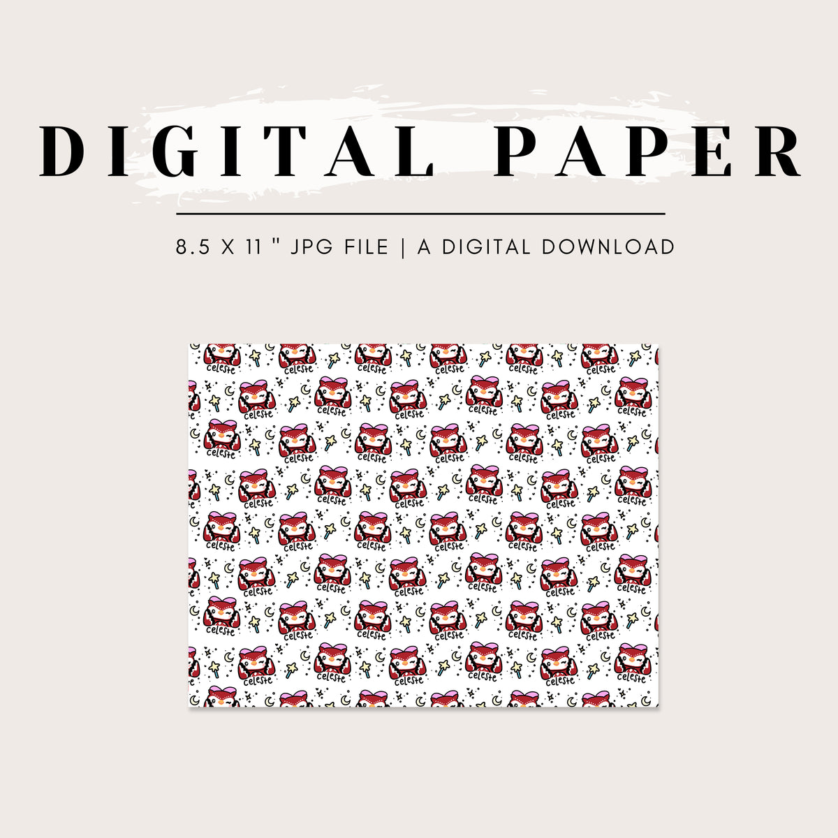 Digital Paper - ACNH Starry Celeste