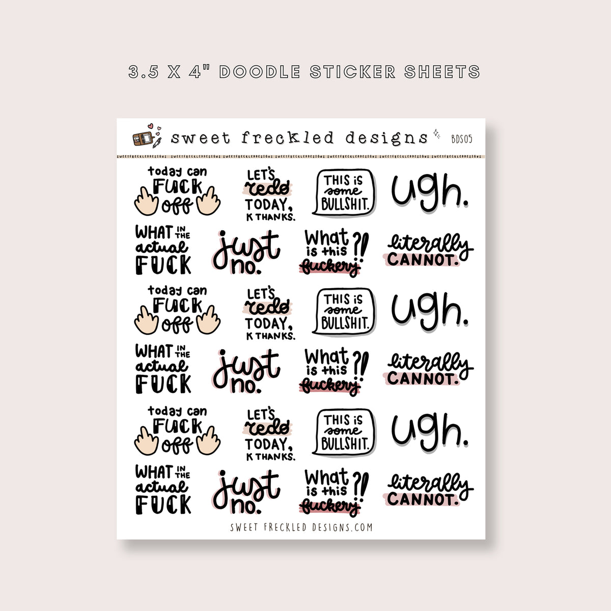 Today Can Fuck Off Stickers