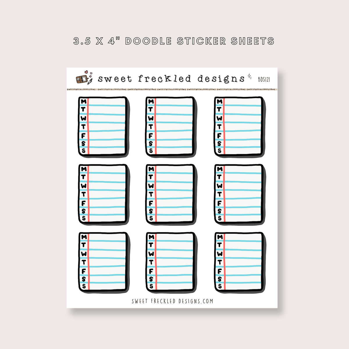 Paper Habit Tracker Stickers