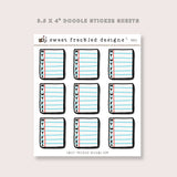 Paper Habit Tracker Stickers