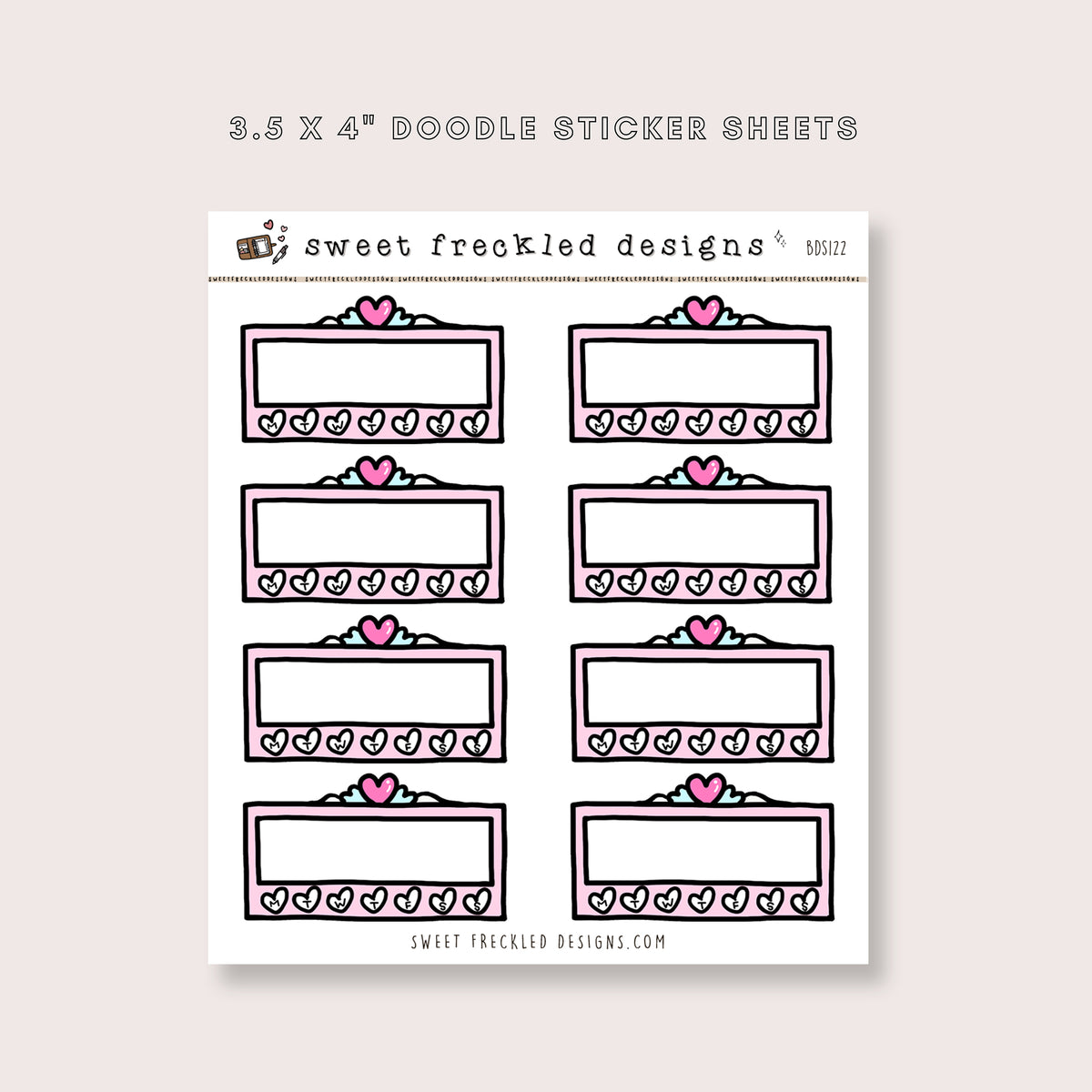 Heart Habit Tracker Stickers