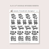 Get It Girl Positive Motivational Sayings Stickers