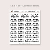 Lashes Appointment Stickers