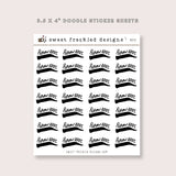 Brow Appointment Stickers