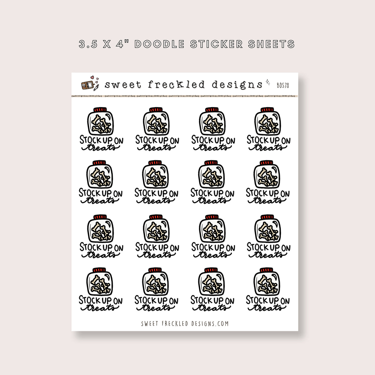 Stock Up On Dog Treats Stickers