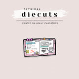 Diecut -  Pink Travelers Notebook Planning TN