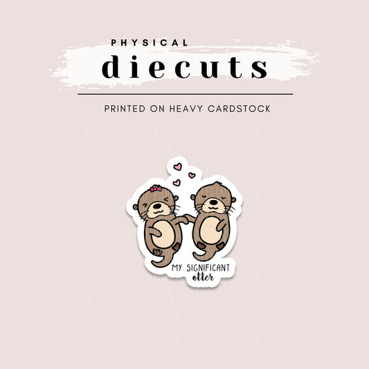 Diecut - Nellie Couple Significant Otter