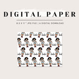 Digital Paper - Maya the Thick Babe