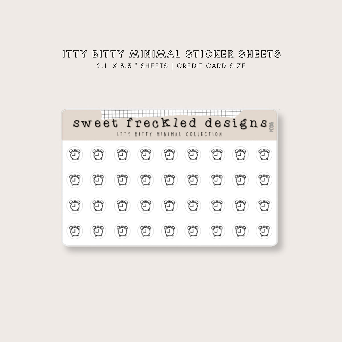 ITTY BITTY Alarm Clock Stickers