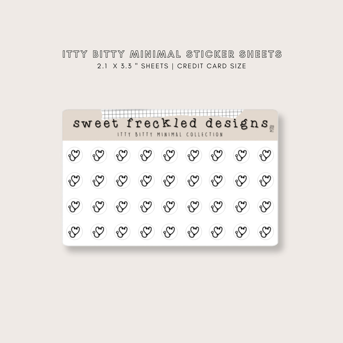 ITTY BITTY Stethoscope Doctor Stickers