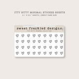 ITTY BITTY Heart Stickers