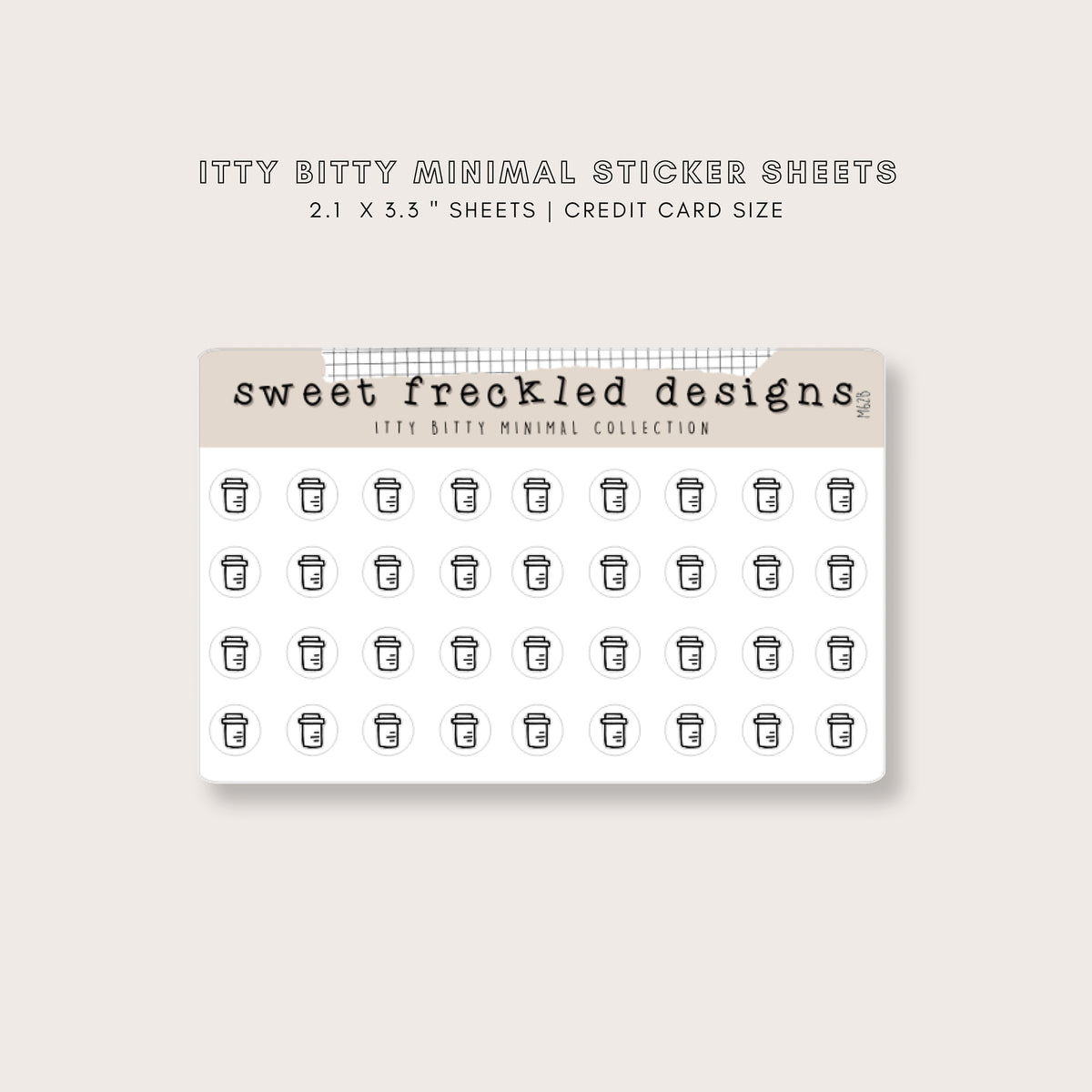 ITTY BITTY Pill Bottle Rx Stickers