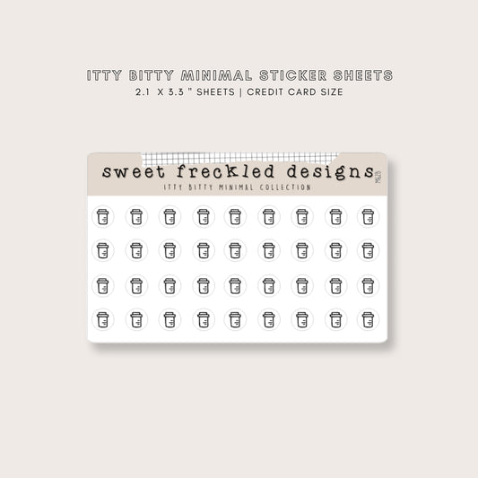 ITTY BITTY Pill Bottle Rx Stickers