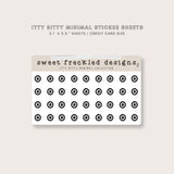 ITTY BITTY Target Stickers