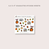 Lola "I Love Fall Most of All" Pumpkin Small Stickers