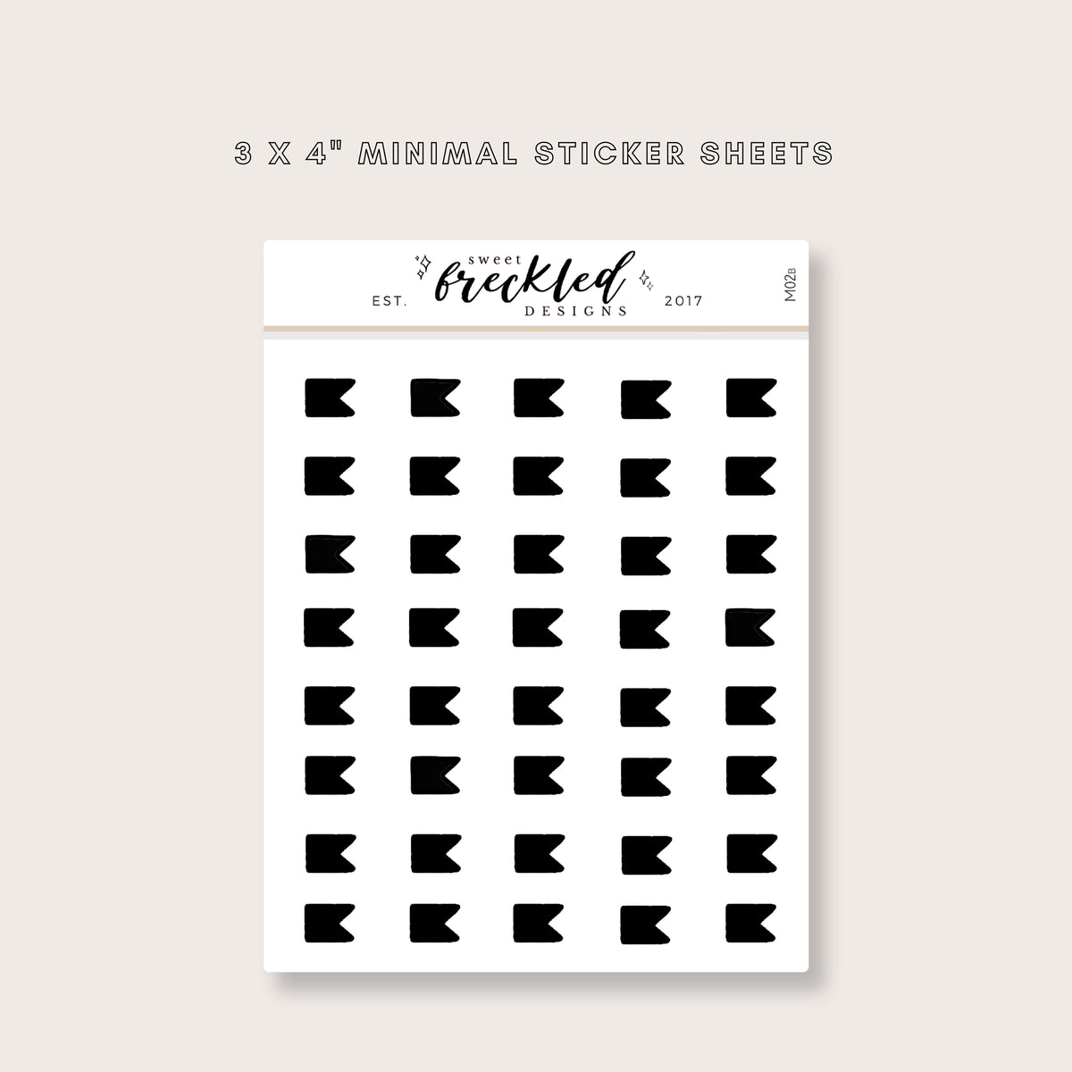 Minimalistic Mini Page Flags Stickers (3 Colors Available)