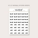 Minimalistic Mini Beauty Lashes and Eyebrow Stickers