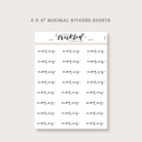 Minimalistic Script "Notes" Stickers