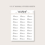 Minimalistic Script "Home" Stickers